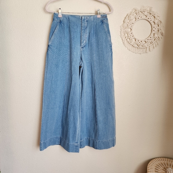 Goldsign Karla Wide-Leg Denim Size - 27 - Picture 1 of 13